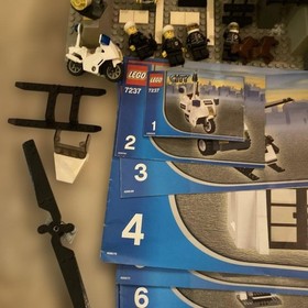 LEGO City Police Station 7237 In 2005 Used Retired W/Manuals As Is
