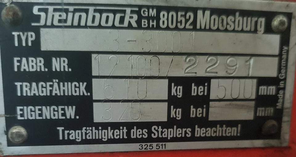 Stapleranbaugerät Ballengreifer Stapler Zange Greifer Zwicker Staplerzange Kaup - Bild 2 von 2