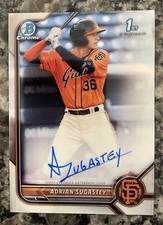 Adrian Sugastey 2022 Bowman Chrome Auto CPA-AS San Francisco Giants AUTOGRAPH
