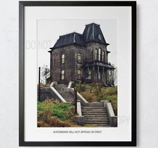 Psycho Movie 1960 House Alfred Hitchcock Bates Motel Premium Art Print