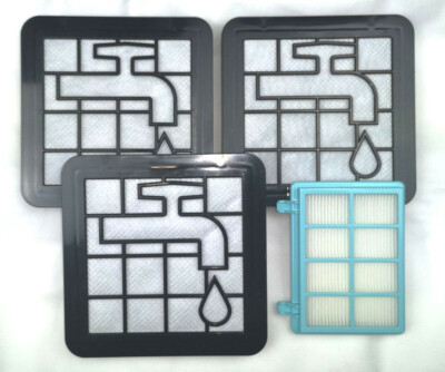 Filter Set 4XL ersetzt FC8010/02 für Philips Power Pro Compact (City) / Aktive 