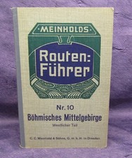 Meinholds Führer Nr. 10 böhmisches Mittelgebirge Westlicher Teil  1928 js
