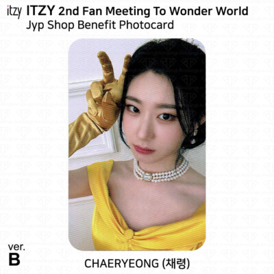 ITZY 2nd Fan Meeting To Wonder World JYP Benefit Photocard KPOP K