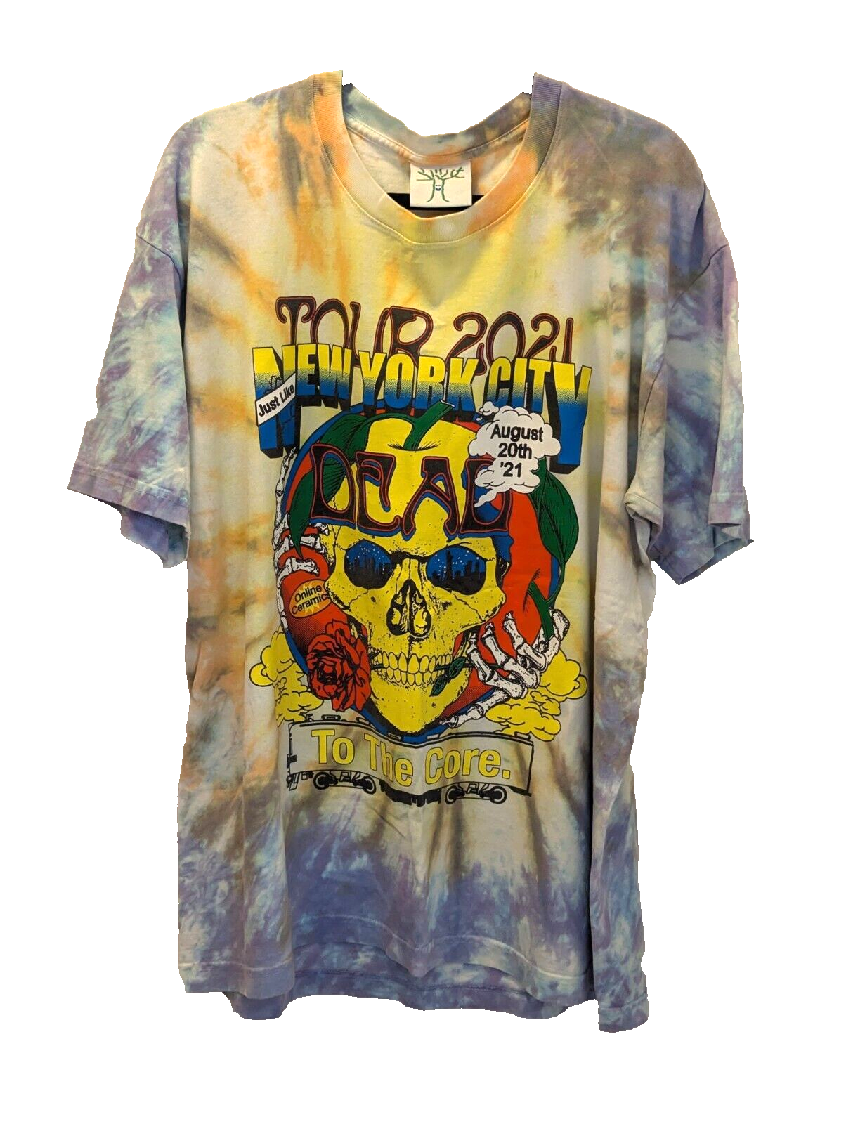 Online Ceramics Dead & Company 2021 Tour Tie-Dye T-Shirt XL Limited Edition-image
