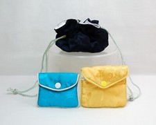 SET OF 3 JEWELRY POUCHES FABRIC