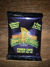 Mighty Morphin Power Rangers Pogs vintage sealed pack pog milk caps