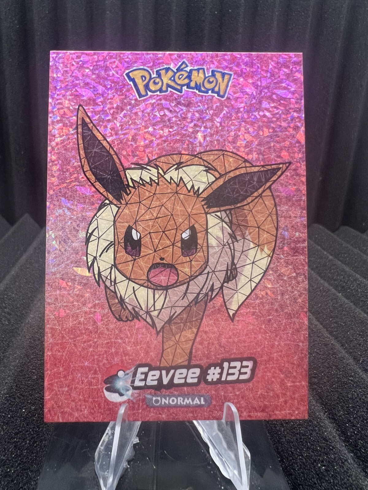 Eevee 133 Cracked Ice Holo Pokemon Card Crystal Collection 2024