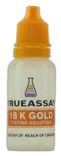 18 Karat Gold Test Acid Bottle - Test 18K Jewelry - True Assay Testing Solution
