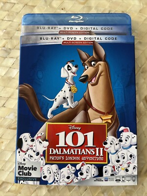 DISNEY 101 DALMATIONS II PATCH'S LONDON ADVENTURE BLU-RAY DVD Digital NEW SEALED