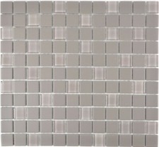Mosaico Tegola ceramica vetro Anti scivolo suolo grigio 18-0202-R10_f |10 foglie