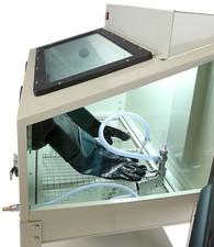 Sandstrahlkabine 220 Liter Sandstrahler Strahlen SB22AJ Beleuchtung ext. W1557