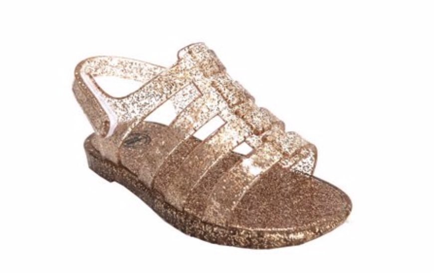 Toddler Girls Gold Glitter Jelly Sandals NWT 2 3 4 5 6 Wonder Nation eBay
