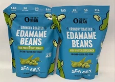 The Only Bean Crunchy Dry Roasted Edamame Snacks (Sea Salt) 18 Oz. (Pack of 2)