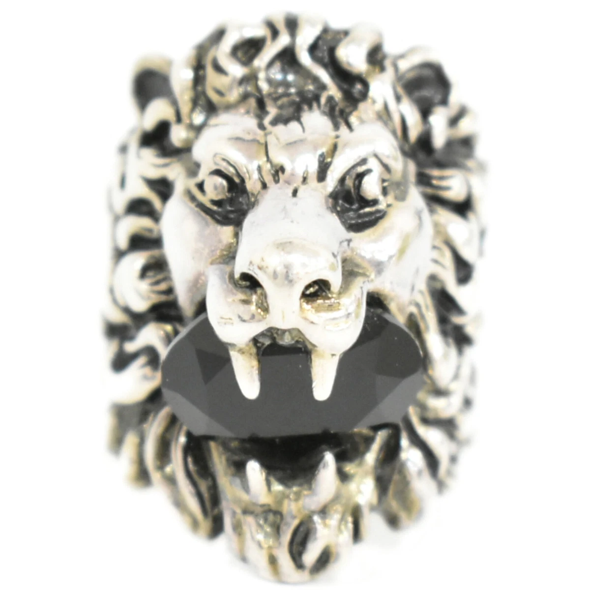 Gucci Lion Head Ring with Crystal