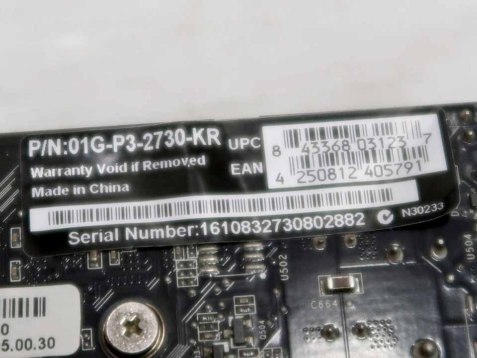 GeForce GT 730, 1GB DDR3, 128 BIT, HDMI, DVI, VGA, EVGA, Low Profile, WORKING - Image 4 of 4