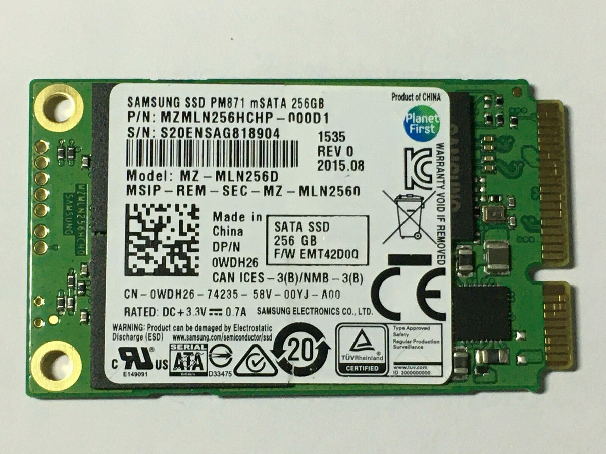 Samsung ssd pm871 best sale 256gb