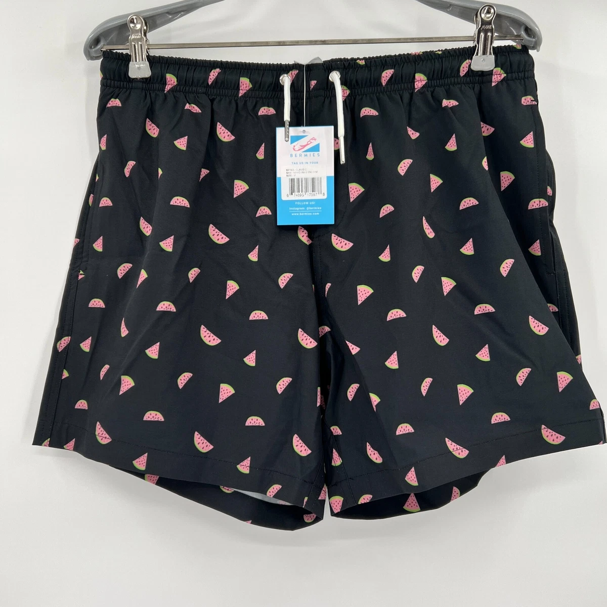 Swim shorts on shark tank top