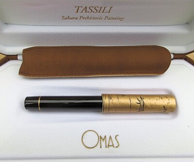 New 1996 OMAS Tassali Bronze Age Ftn Pen LE #479/1500 - MEDIUM 18k Nib