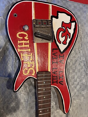Kansas City Chiefs Themed Guitar