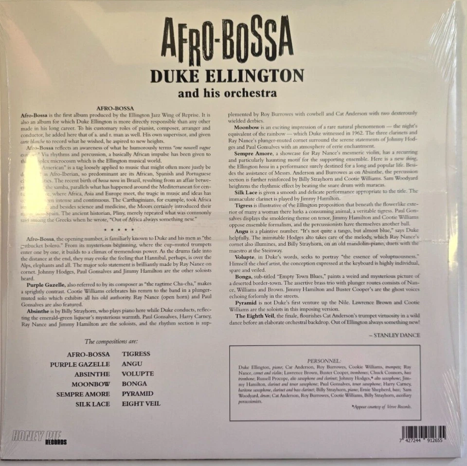 Duke Ellington And His Orchestra Afro-Bossa LP Album vinyl record reissue 2023 - Image 2 of 4