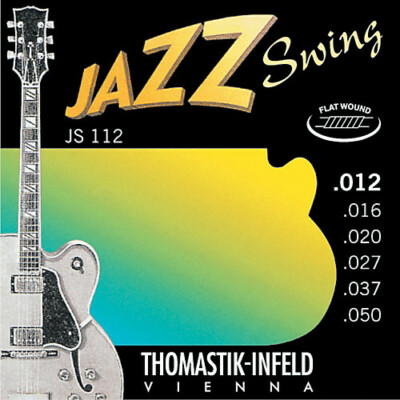 Thomastik Infeld JS112 Jazz Swing FlatWound Electric Guitar Strings; 12-50