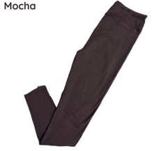 Tween LuLaRoe Leggings Solid Dark Brown Fits Kids 12 Or O Zero