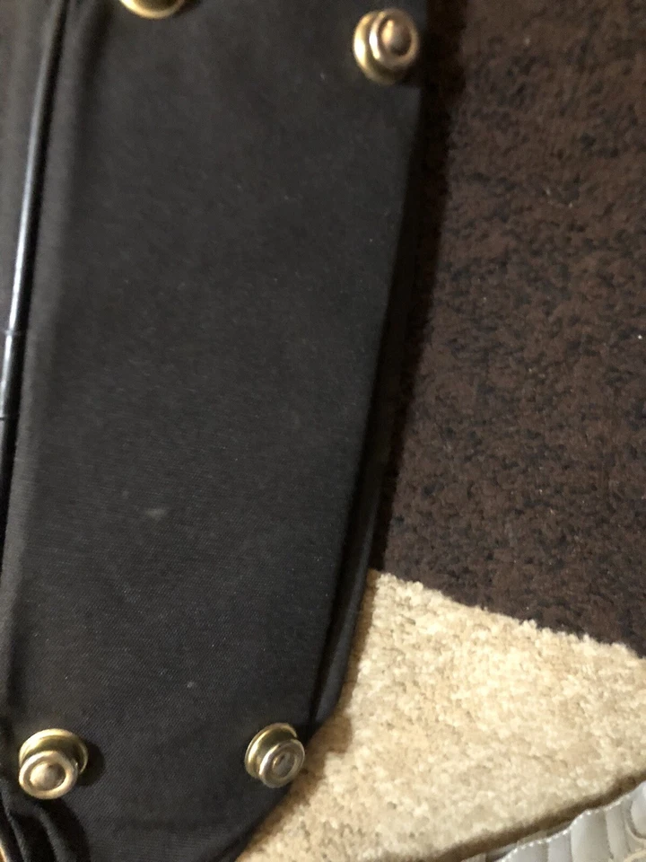 Jaguar Lona con Bolso de Lona Cuero Marrón Foto 3 de 4