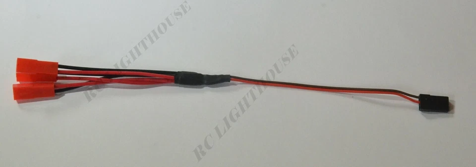 JR male servo plug to 3 JST Female plug connector adaptor for Traxxas Losi Hobao - Image 3 of 3