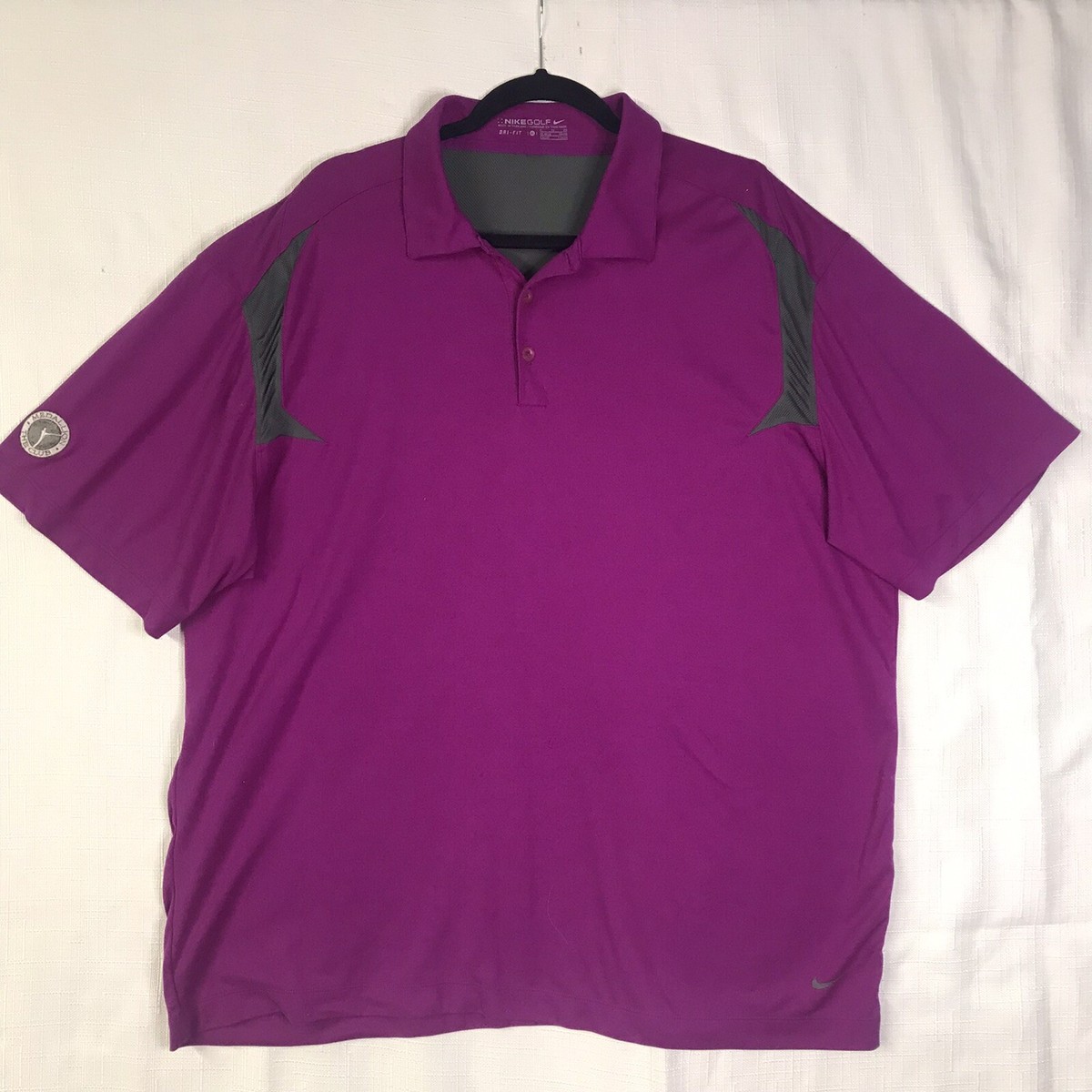 mens purple nike golf shirt