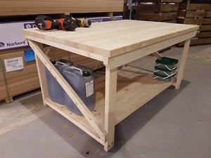 Wooden Very Wide Super Heavy Duty Work Bench 4ft to 6ft Wooden Very Wide Super Heavy Duty Work Bench 4ft to 6ft