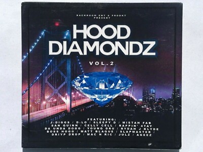 Hood Diamondz 2 (CD, 2012) RARE  *NEAR MINT DISC*  Bay Area Rap