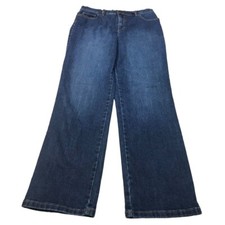 Gloria Vanderbilt Amanda blue jeans denim women Size 12 high rise straight leg