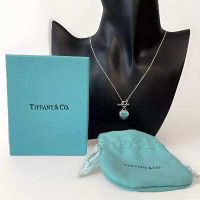 Tiffany Necklace Return to Tiffany Love Blue Heart Toggle