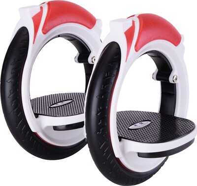Orbit Wheel Skateboard 2 Wheels Pedal Boardless Skate Board Red, Easy to Carry
