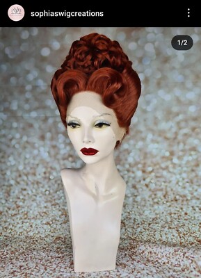 Red Ginger Drag Queen Kunsthaarperücke Glamourös andere Farben verfügbar