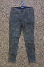 New Polo Ralph Lauren Pull-On Skinny Suede Pants - Size XL - Gray