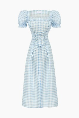 blue sleeper dress Sleeper Atlanta Dress With Hair Bow by Sleeper