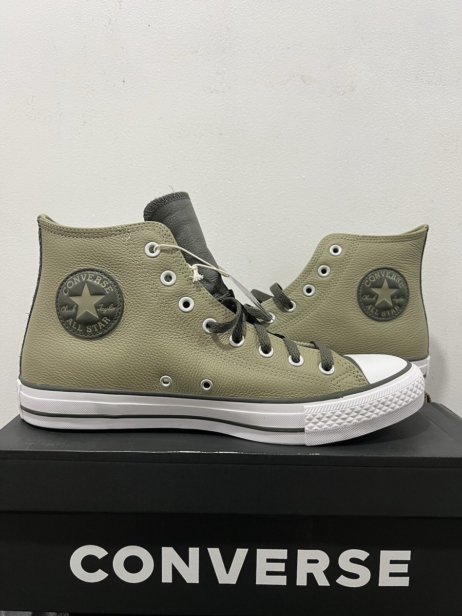 Converse Chuck Taylor All Star Hi Leather Mossy Sloth Green  display picture 3
