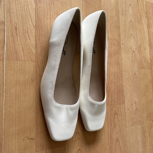 Ladies Lovely Formal cream Wedding Shoes Size 7/40 New Shop Clearance