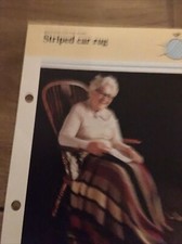Knitting pattern CAR RUG Striped (from Hamlyn)