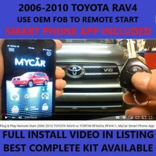 Plug & Play Remote Start for 2006-2010 Toyota RAV4 & MYCAR SMART PHONE APP
