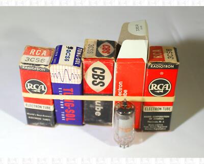 Assorted Brands 3CS6 Vacuum Tubes NOS Lot Of 5 +Box