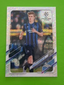 2020-21 Topps Chrome UCL #37 Charles De Ketelaere Club Brügge Speckle Refractor