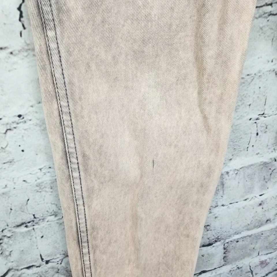 Дорожные винтажные джинсы 80-х размер 11/12 Mom стирка персиковая кислота высокая талия 25X29" - Изображение 2 из 4