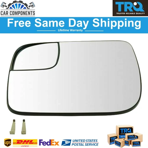 TRQ Mirror Fits Glass 5.25 Inch Heated Convex Spotter Driver For 2011-2017 Ford