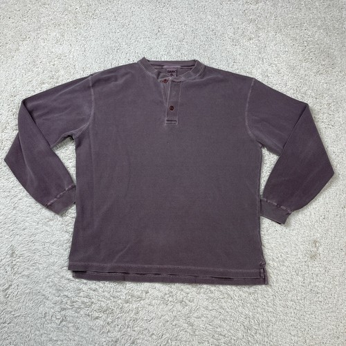 Cabelas Quarter Button Shirt Men Large 