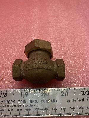 Fairbanks Lift Check Valve 3/8  150-S 300 WOG