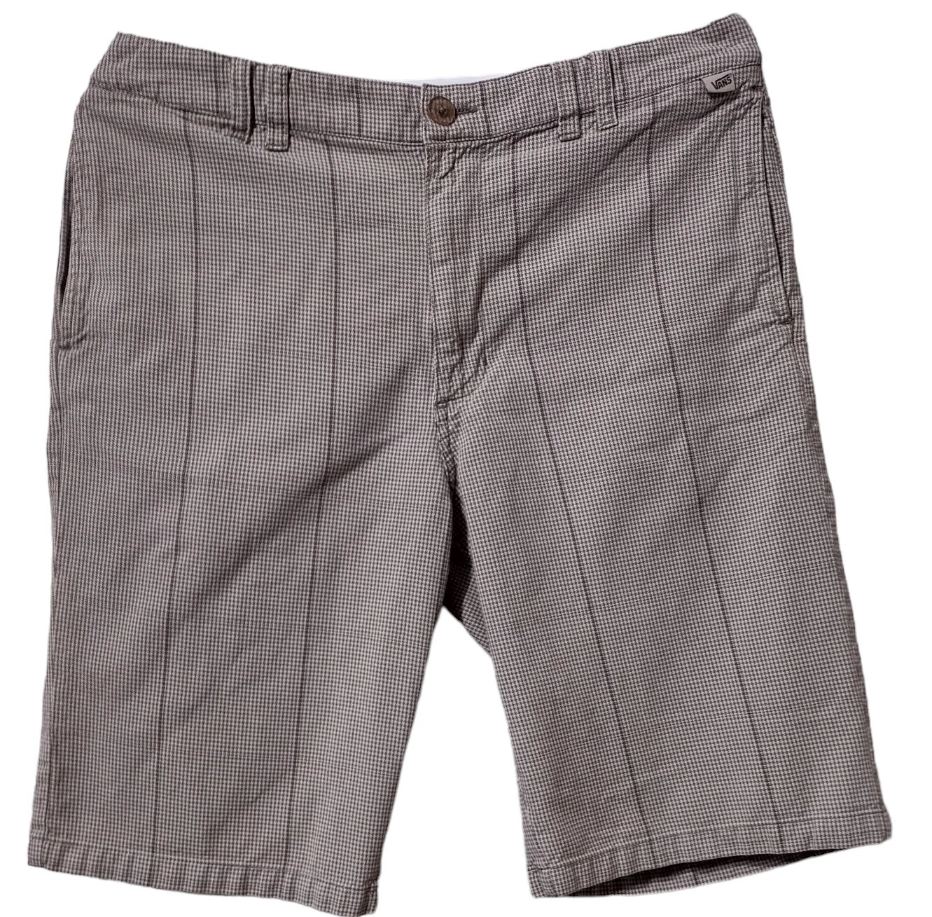 Pantaloncini da parete uomo Vans Off The ‎ taglia 32 tasche skater logo 11 cuciture interne pied de poule