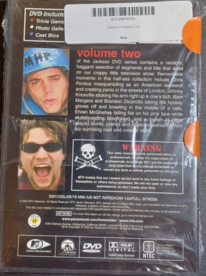 Jackass Volume 2 (DVD, 2002 MTV) - BRAND NEW - SEALED - FREE