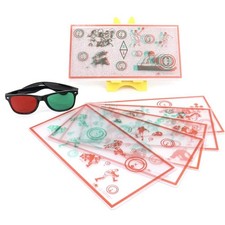 Vision Therapy Convergence Insufficiency Eye Training Device Fixed Tranaglyph